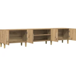 vidaXL Mueble de TV madera de ingeniería 180x31,5x40 cm Roble artisan Clearance