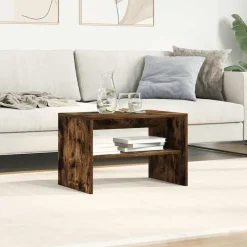 vidaXL Mueble de TV madera de ingeniería 60x40x40 cm Roble ahumado New