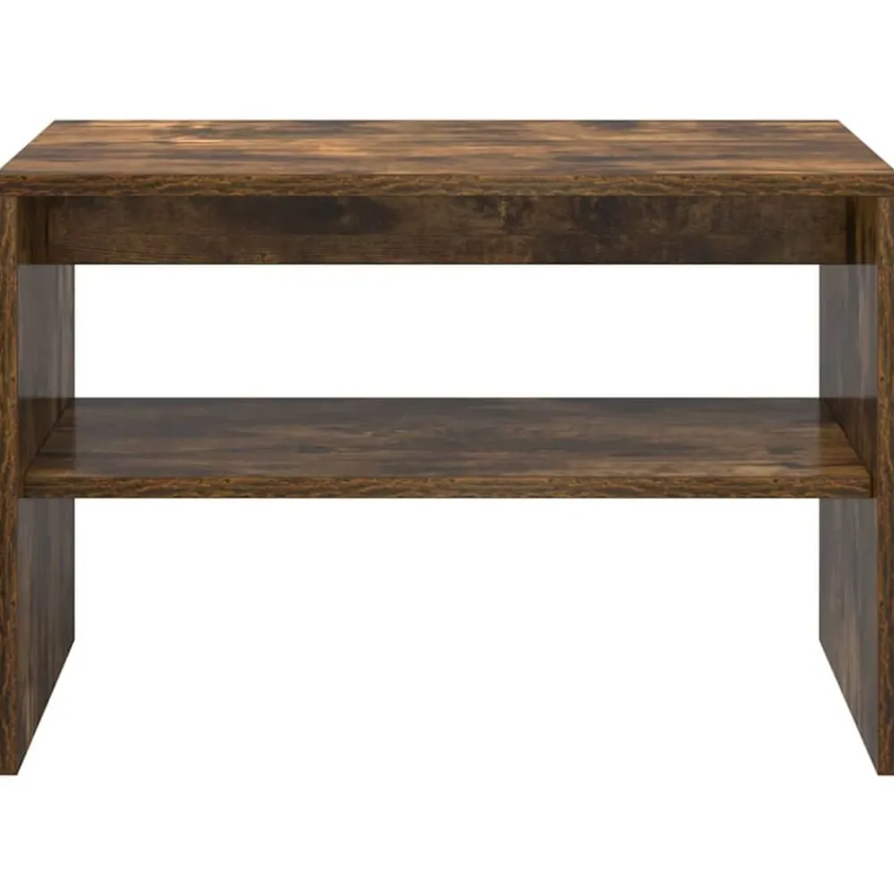 vidaXL Mueble de TV madera de ingeniería 60x40x40 cm Roble ahumado New