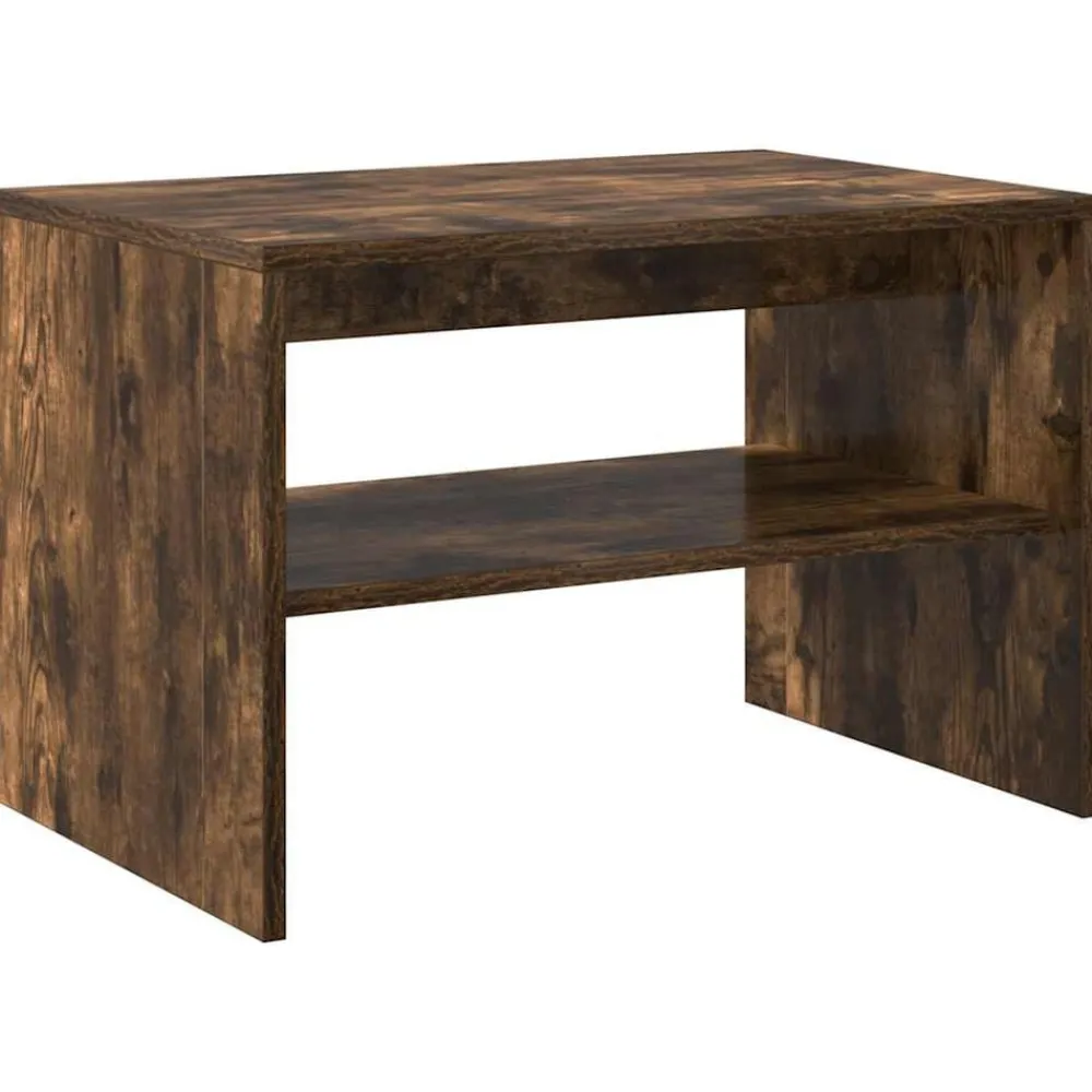 vidaXL Mueble de TV madera de ingeniería 60x40x40 cm Roble ahumado New