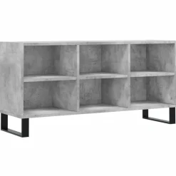 vidaXL Mueble de TV madera de ingeniería gris hormigón 103,5x30x50 cm Gris hormig&oacute;n Sale