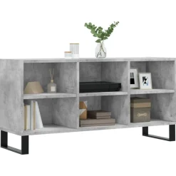 vidaXL Mueble de TV madera de ingeniería gris hormigón 103,5x30x50 cm Gris hormigón Sale