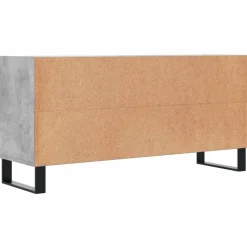 vidaXL Mueble de TV madera de ingeniería gris hormigón 103,5x30x50 cm Gris hormigón Sale
