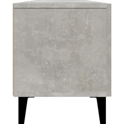 vidaXL Mueble de TV madera contrachapada gris hormigón 180x31,5x40 cm Gris hormigón Discount