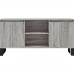 vidaXL Mueble de TV madera de ingeniería 104x35x50 cm Gris sonoma Discount