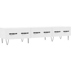 vidaXL Mueble de TV madera de ingeniería 150x36x30 cm Blanco Discount