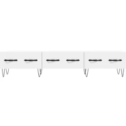 vidaXL Mueble de TV madera de ingeniería 150x36x30 cm Blanco Discount