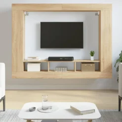 vidaXL Muebles Tv-Mueble de TV madera de ingeniería 152x22x113 cm