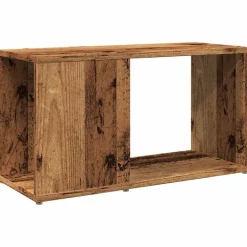 vidaXL Estanterías-Mueble de TV madera de ingeniería envejecida 60x24x32 cm
