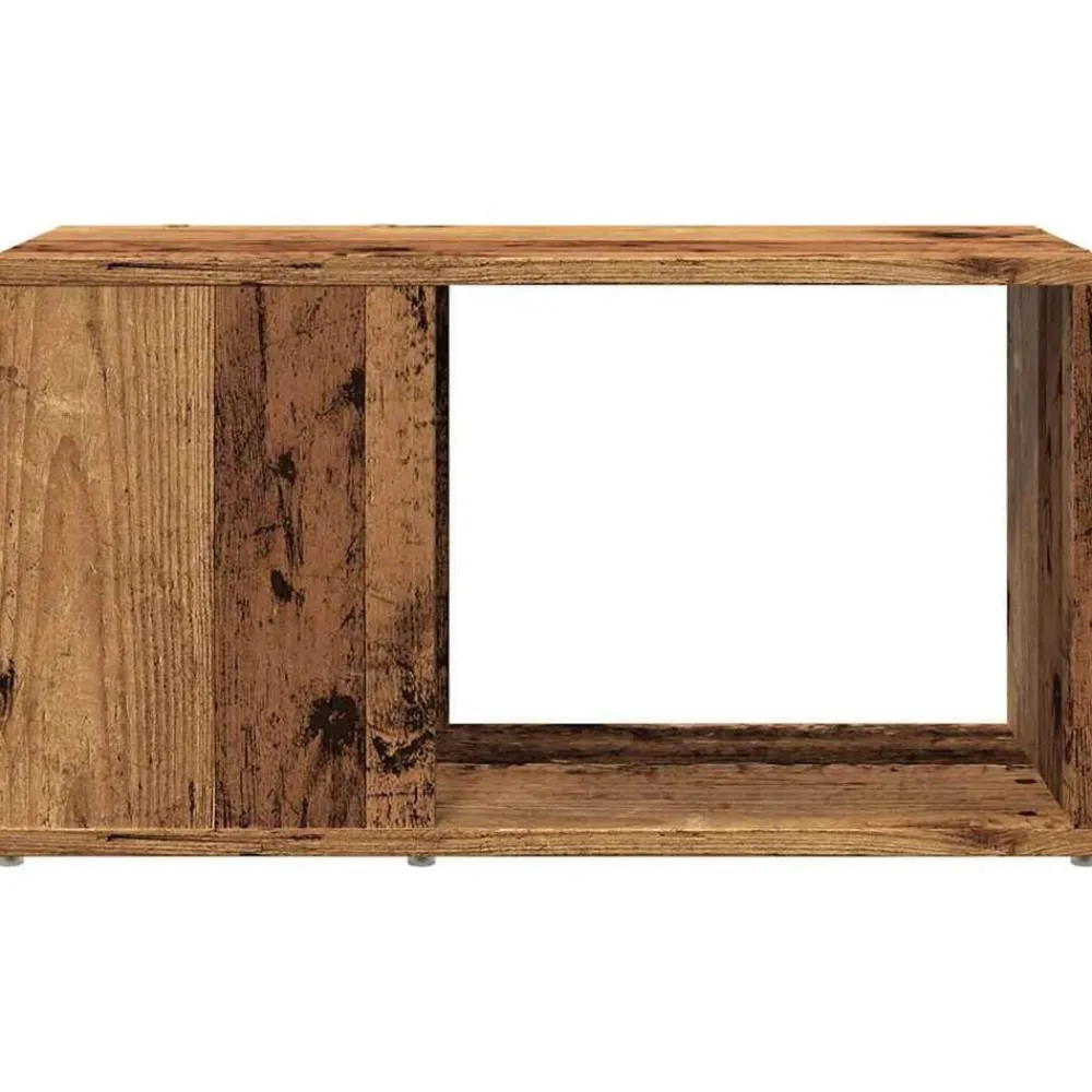 vidaXL Estanterías-Mueble de TV madera de ingeniería envejecida 60x24x32 cm