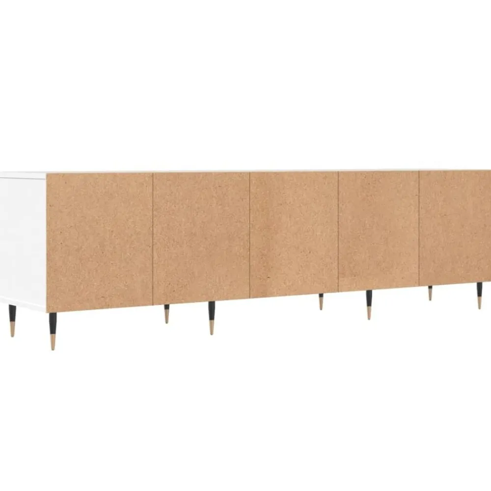 vidaXL Mueble de TV madera contrachapada 150x30x44,5 cm Blanco Online