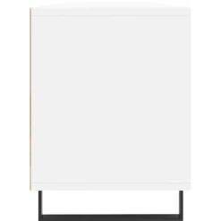 vidaXL Mueble de TV madera contrachapada 150x30x44,5 cm Blanco