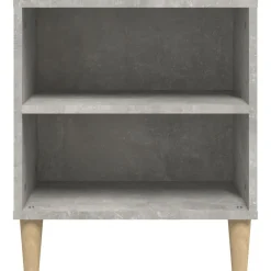 vidaXL Mueble de TV madera contrachapada gris hormigón 102x44,5x50 cm Gris hormigón