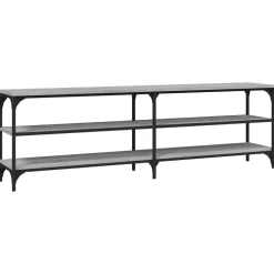 vidaXL Mueble de TV madera contrachapada 160x30x50 cm Gris sonoma Hot