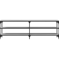 vidaXL Mueble de TV madera contrachapada 160x30x50 cm Gris sonoma Hot