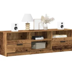 vidaXL Muebles Tv-Mueble de TV madera ingeniería madera envejecida 150x33,5x45cm