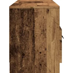 vidaXL Muebles Tv-Mueble de TV madera ingeniería madera envejecida 150x33,5x45cm