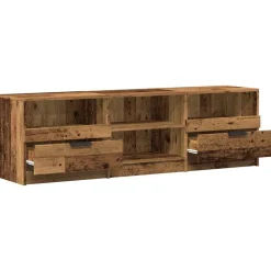 vidaXL Muebles Tv-Mueble de TV madera ingeniería madera envejecida 150x33,5x45cm