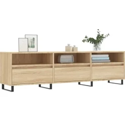 vidaXL Muebles Tv-Mueble de TV madera contrachapada 150x30x44,5 cm