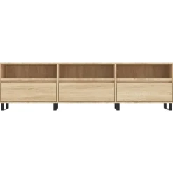 vidaXL Muebles Tv-Mueble de TV madera contrachapada 150x30x44,5 cm