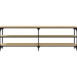 vidaXL Mueble de TV madera contrachapada 160x30x50 cm Roble Sonoma Sale