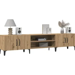 vidaXL Muebles Tv-Mueble de TV madera de ingeniería roble artisian 180x31,5x40 cm