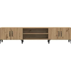 vidaXL Muebles Tv-Mueble de TV madera de ingeniería roble artisian 180x31,5x40 cm