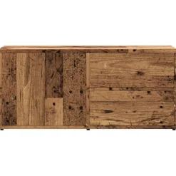 vidaXL Mueble de TV madera ingeniería madera envejecida 80x34x35,5 cm Madera antigua Best