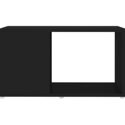 vidaXL Mueble de TV madera contrachapada 60x24x32 cm Negro Sale