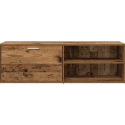 vidaXL Mueble de TV madera contrachapada envejecida 120x34x37 cm Madera antigua Hot