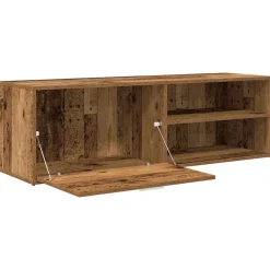 vidaXL Mueble de TV madera contrachapada envejecida 120x34x37 cm Madera antigua Hot