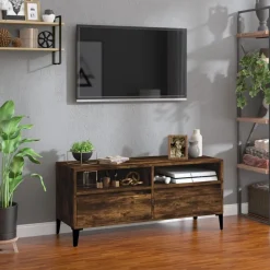 vidaXL Muebles Tv-Mueble de TV madera contrachapada 100x34,5x44,5cm