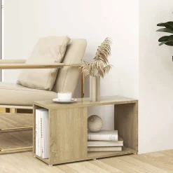 vidaXL Estanterías-Mueble de TV madera contrachapada 60x24x32 cm
