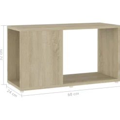 vidaXL Estanterías-Mueble de TV madera contrachapada 60x24x32 cm