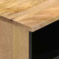 vidaXL Mueble de TV madera maciza de mango 80x33x46 cm Natural Clearance