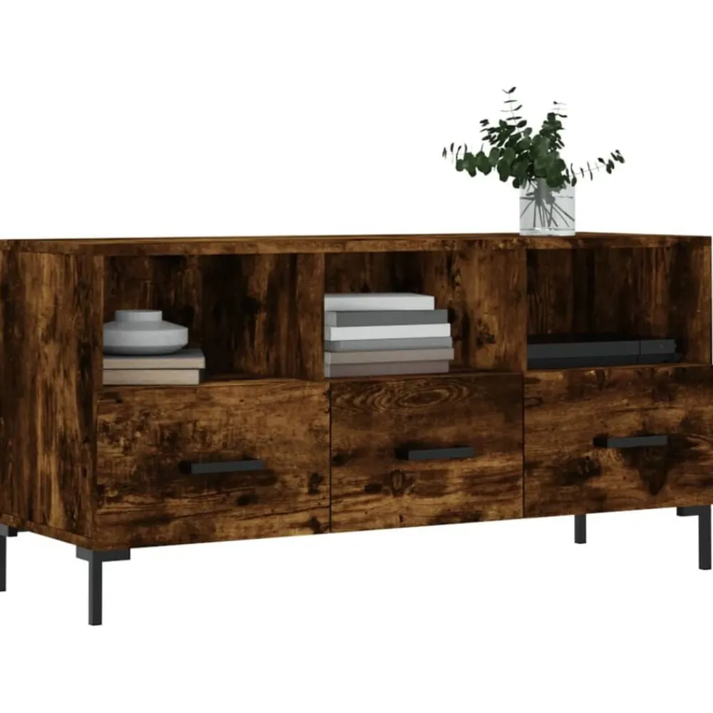 vidaXL Muebles Tv-Mueble de TV madera de ingeniería 102x36x50 cm