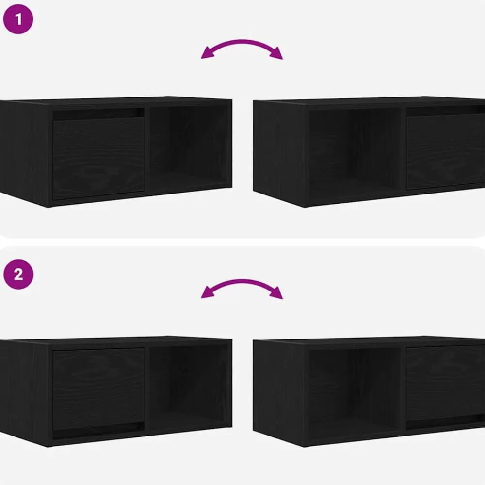 vidaXL Muebles Tv-Mueble de TV madera de ingeniería 60x31x25,5 cm