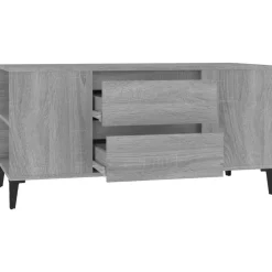 vidaXL Mueble de TV madera contrachapada 102x44,5x50 cm Gris sonoma Outlet