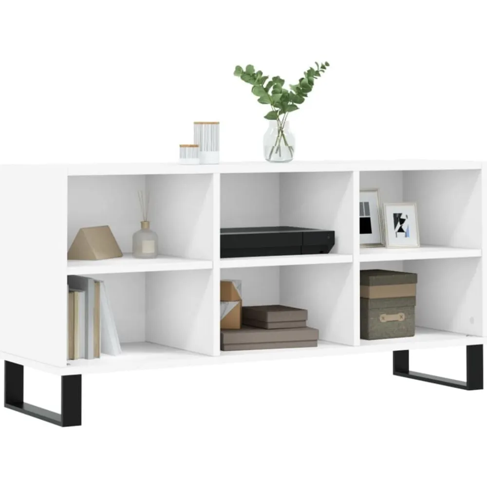 vidaXL Muebles Tv-Mueble de TV madera de ingeniería 103,5x30x50 cm
