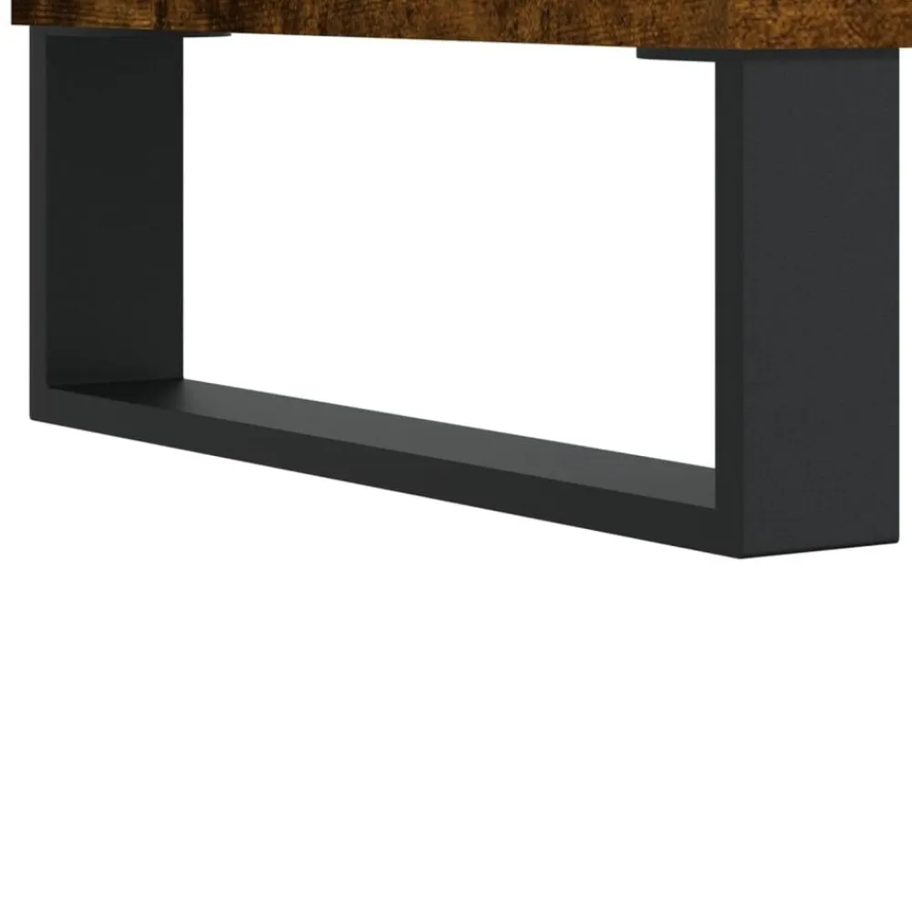 vidaXL Mueble de TV madera contrachapada 150x30x44,5 cm Roble ahumado Sale