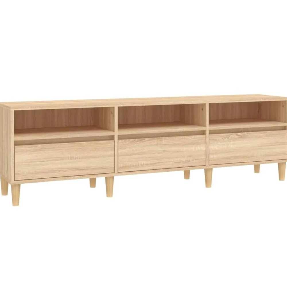 vidaXL Muebles Tv-Mueble de TV madera contrachapada 150x30x44,5 cm