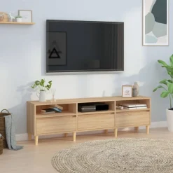 vidaXL Muebles Tv-Mueble de TV madera contrachapada 150x30x44,5 cm