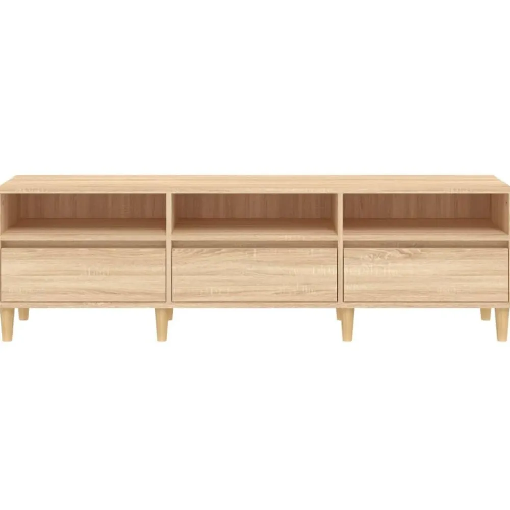 vidaXL Muebles Tv-Mueble de TV madera contrachapada 150x30x44,5 cm