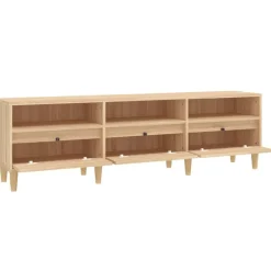 vidaXL Muebles Tv-Mueble de TV madera contrachapada 150x30x44,5 cm