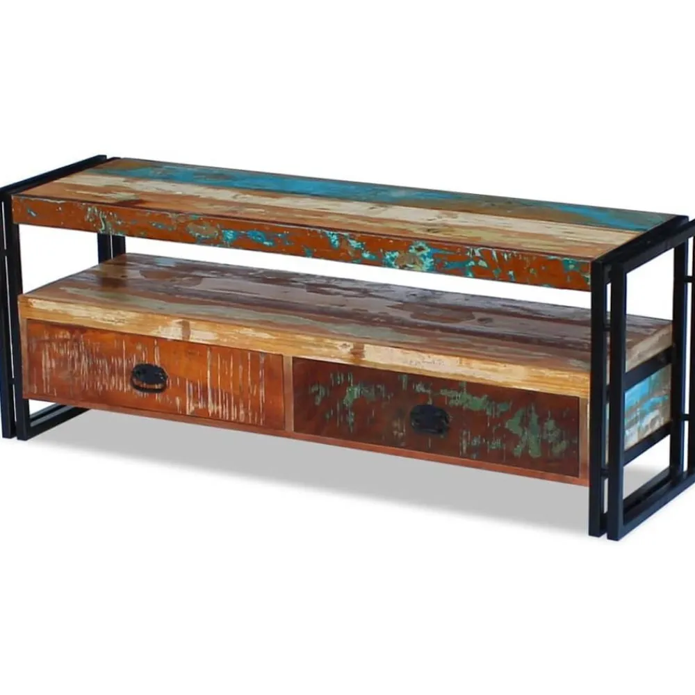 vidaXL Mueble de TV madera maciza reciclada Discount