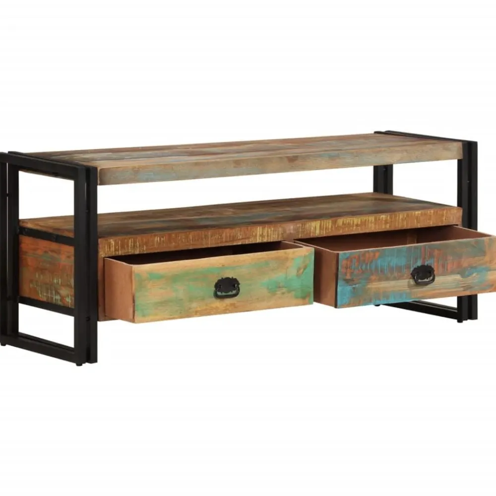 vidaXL Mueble de TV madera maciza reciclada Discount