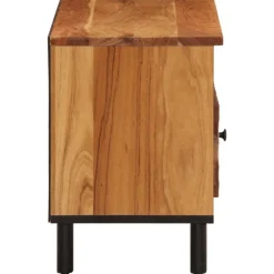 vidaXL Muebles Tv-Mueble de TV madera maciza de acacia 80x33x46 cm