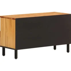 vidaXL Muebles Tv-Mueble de TV madera maciza de acacia 80x33x46 cm