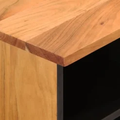 vidaXL Muebles Tv-Mueble de TV madera maciza de acacia 80x33x46 cm