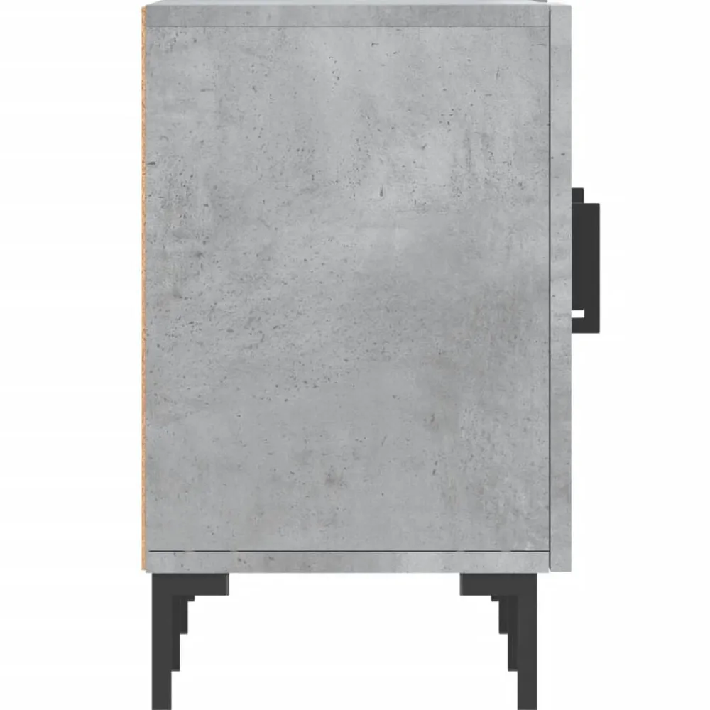 vidaXL Muebles Tv-Mueble de TV madera de ingeniería gris hormigón 150x30x50 cm